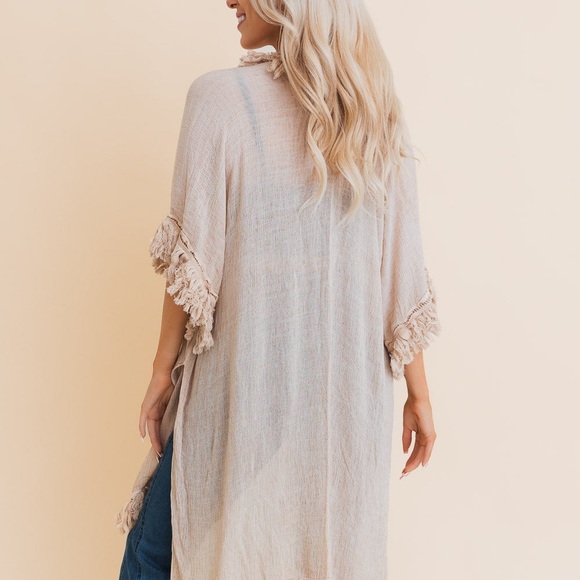 Fringed Boho Kimono - Picture 3 of 7